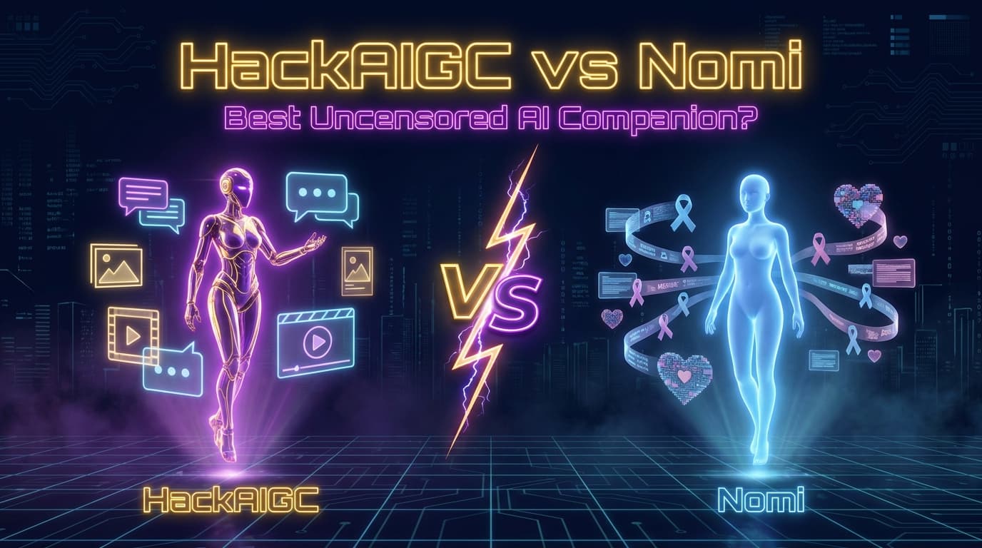 HackAIGC vs Nomi: Best Uncensored AI Companion in 2026?