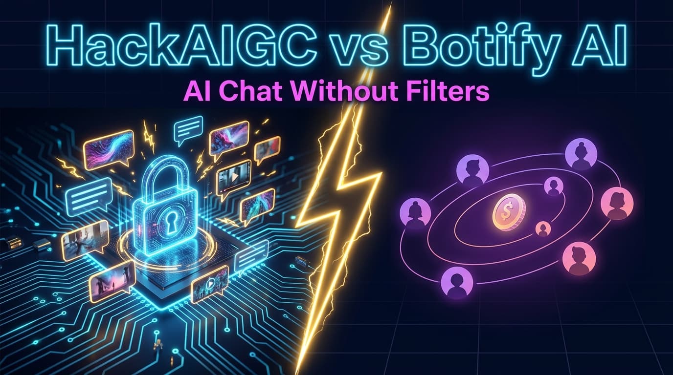 HackAIGC vs Botify AI: AI Chat Without Filters in 2026