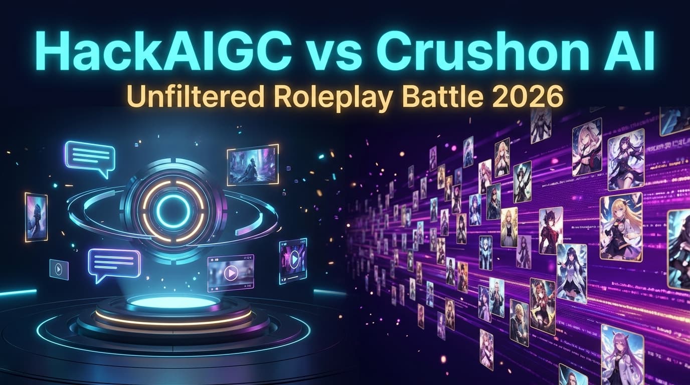 HackAIGC vs Crushon AI: Unfiltered Roleplay Battle (2026)