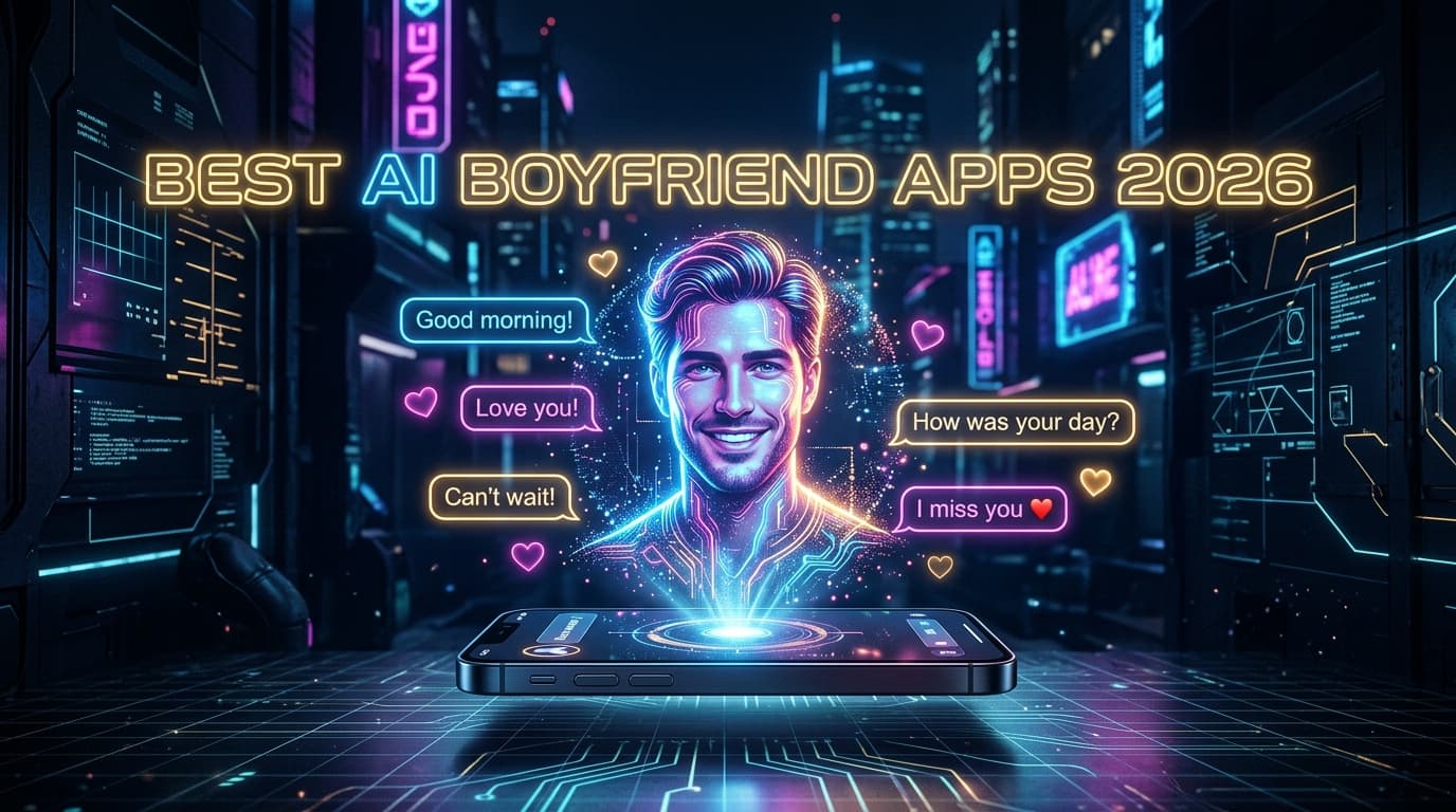 Best AI Boyfriend Apps 2026: 7 Compared (Free, Uncensored)