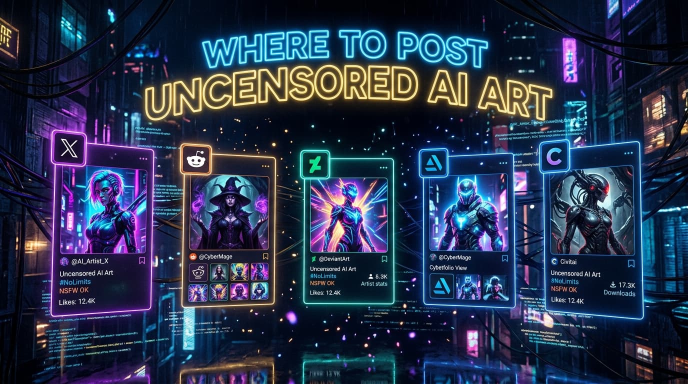 Where to Post Uncensored AI Art: Platform Rules Compared