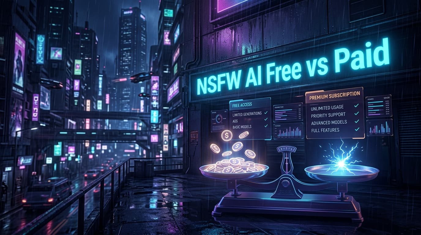 NSFW AI Image Generator Free vs Paid 2026 — Is Free Worth It?