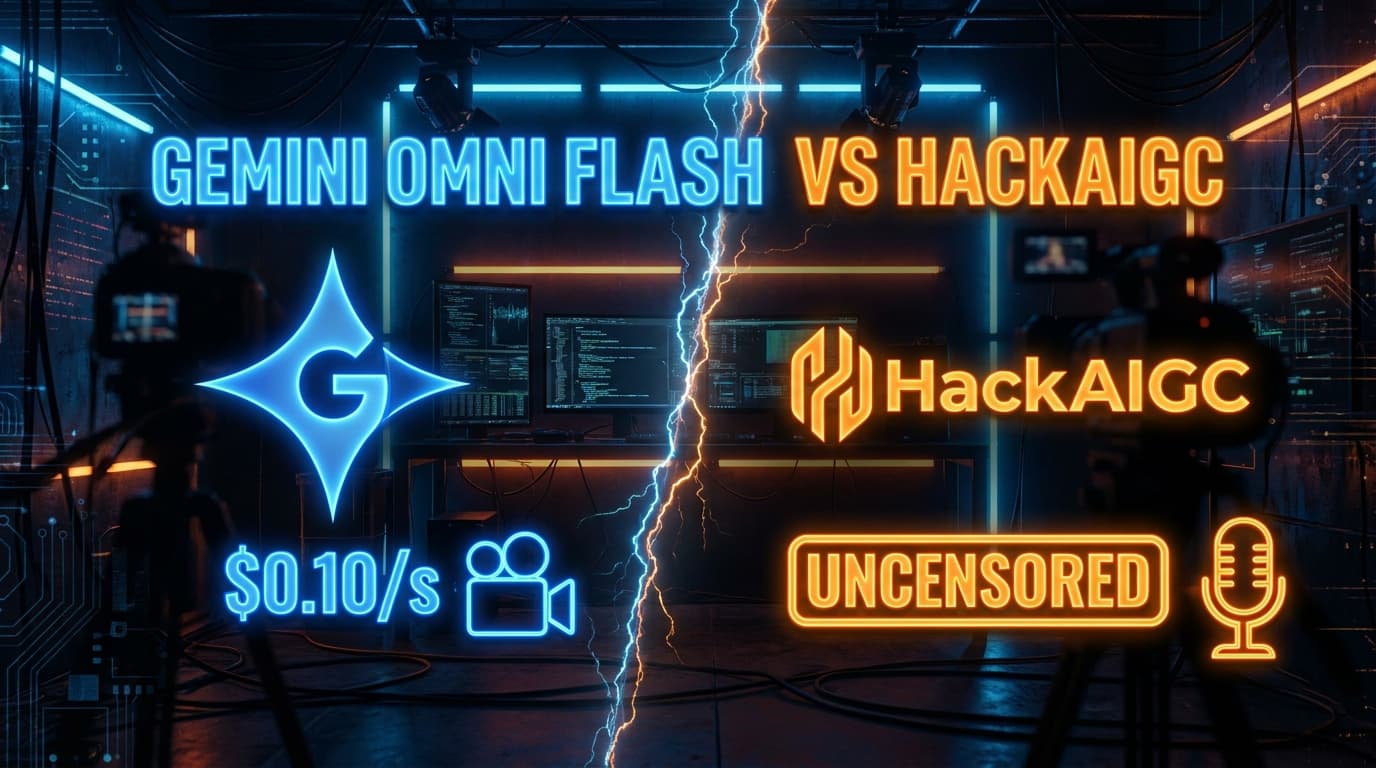 Gemini Omni Flash Video vs HackAIGC: Google is $0.10/s Video Generator Compared
