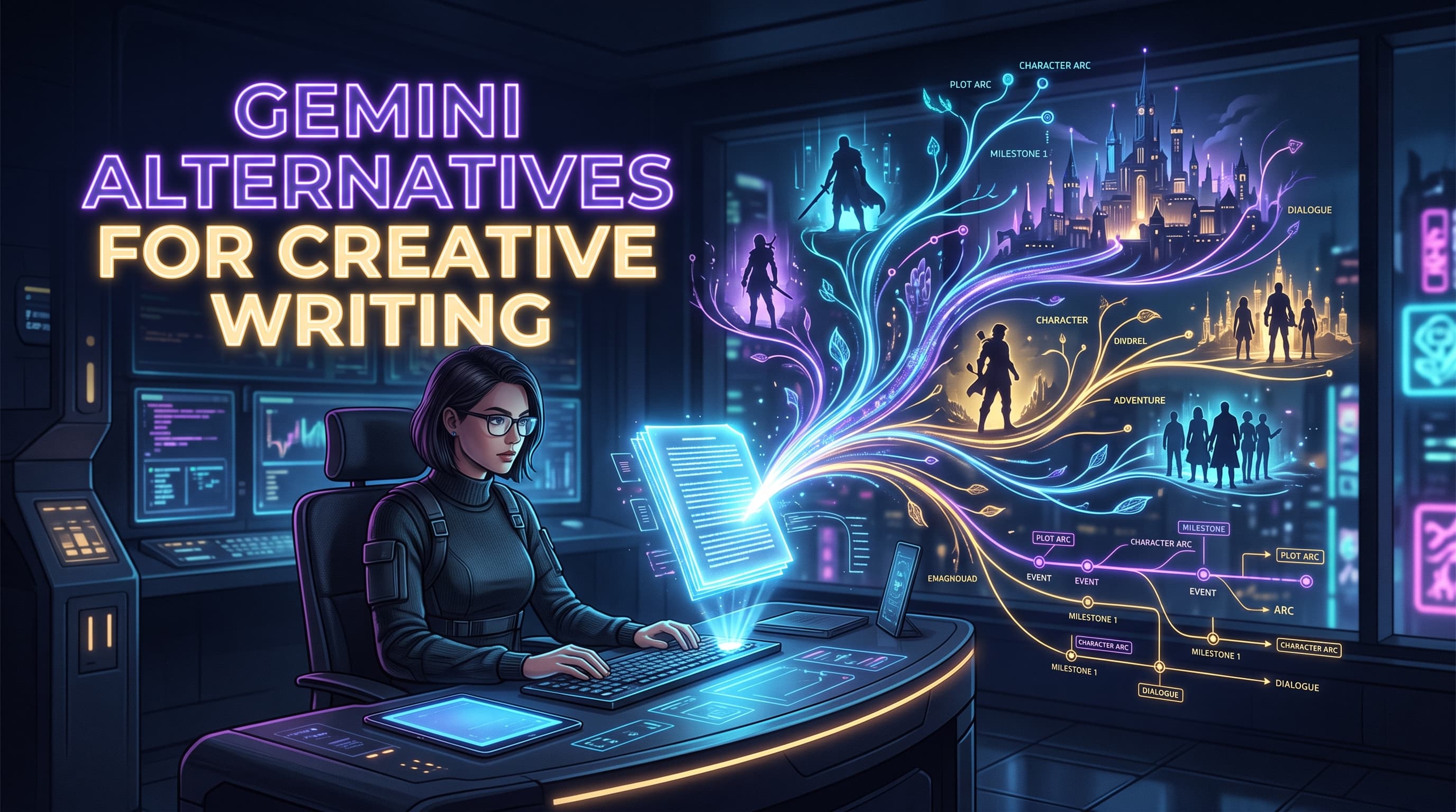 Gemini Alternatives For Creative Writing: We Reviewed The Top Fiction AI Tools