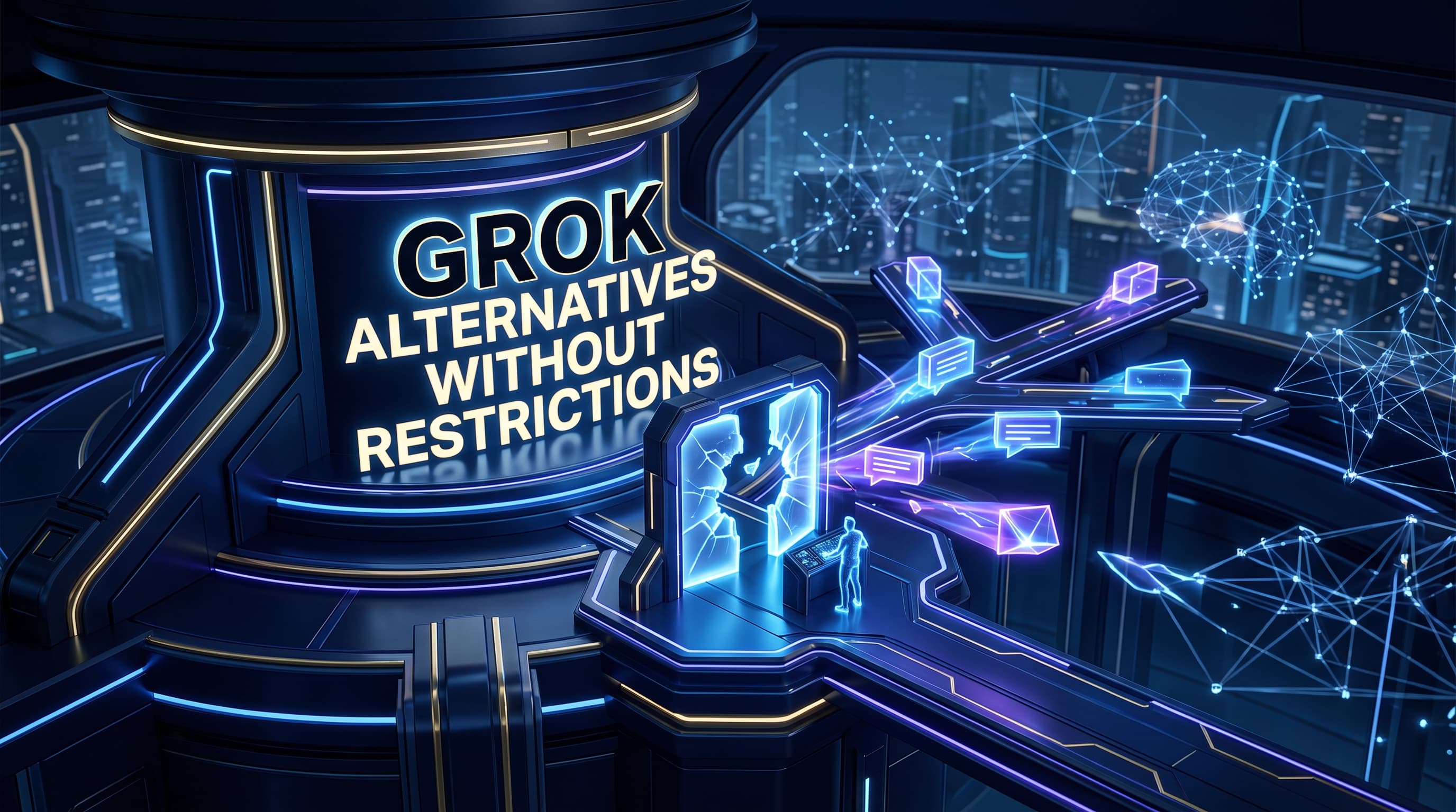 Grok Alternatives Without Restrictions: We Reviewed Uncensored AI Chat Platforms