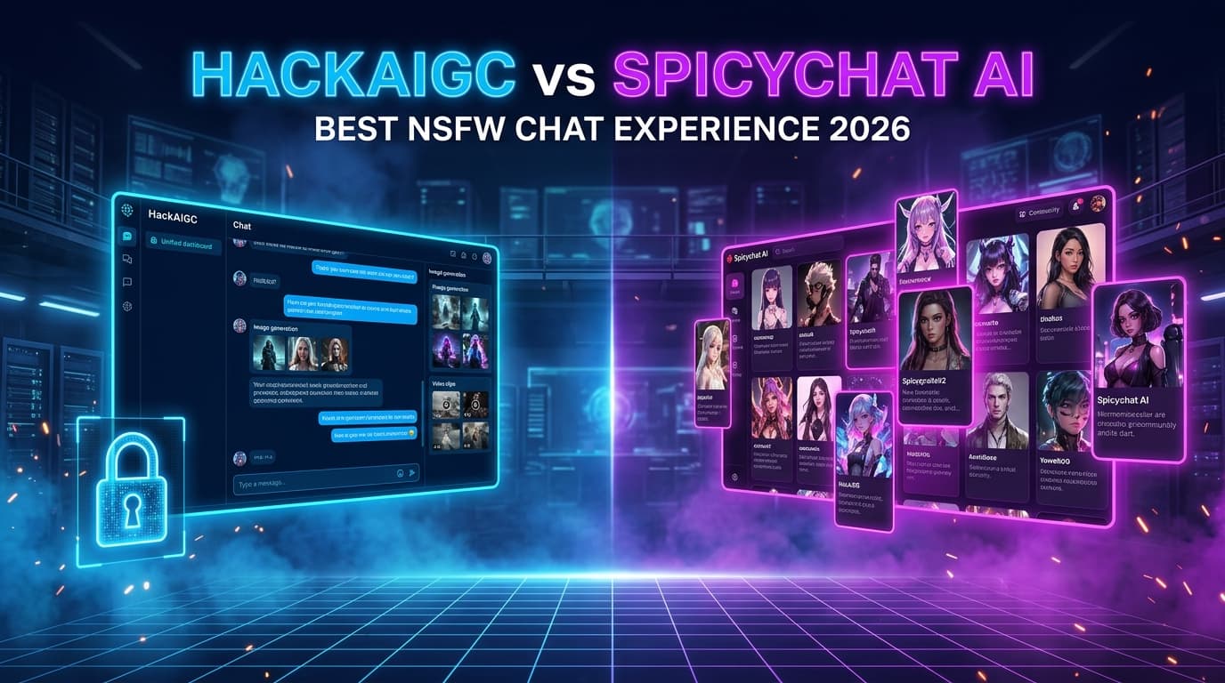 HackAIGC vs Spicychat AI: Best NSFW Chat Experience in 2026 (We Tested Both)