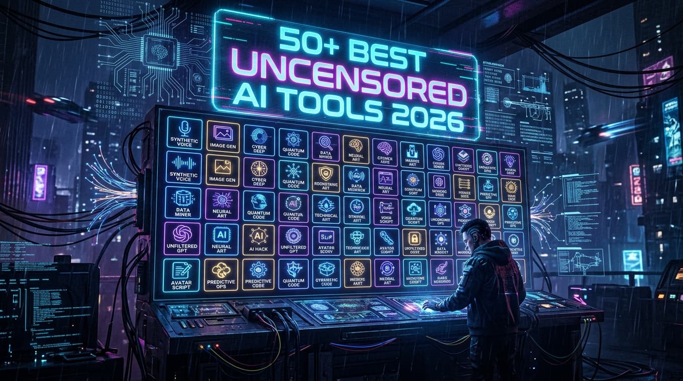 50+ Best Uncensored AI Tools in 2026 — The Ultimate List