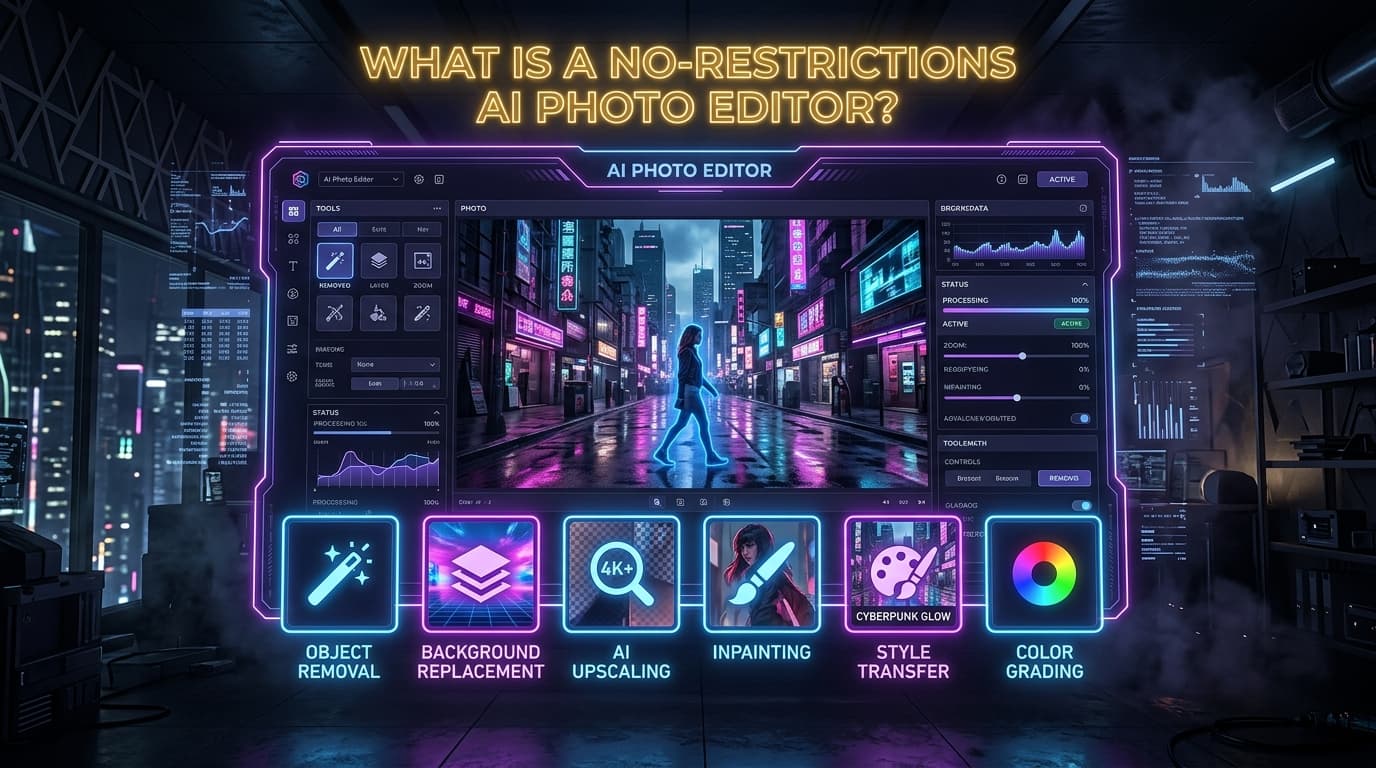 What Is a No-Restrictions AI Photo Editor? A Complete Guide
