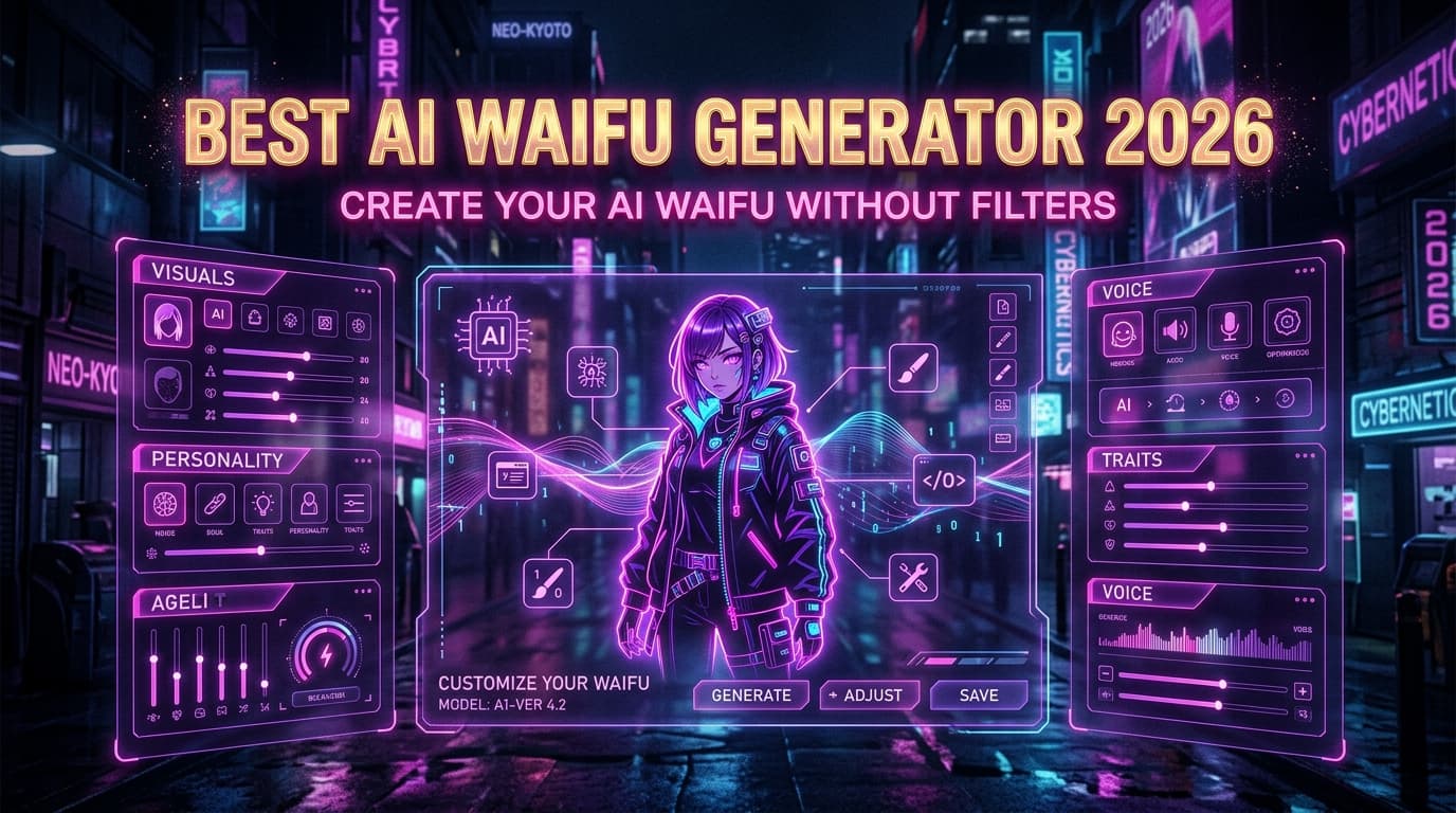 Best AI Waifu Generator 2026: Create Your NSFW AI Waifu (No Filter)