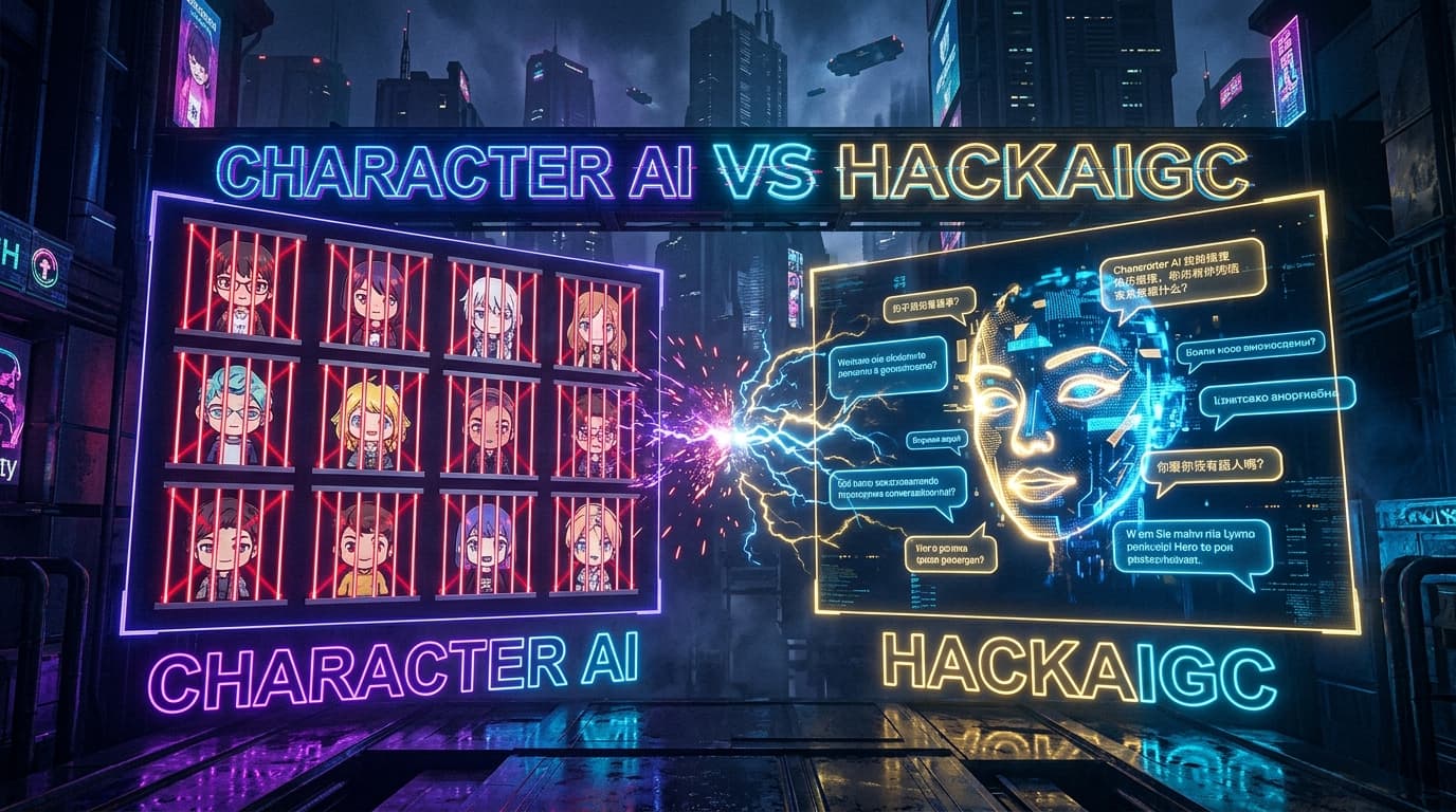 Character AI vs HackAIGC: No Filter AI Chat Face-Off (2026)