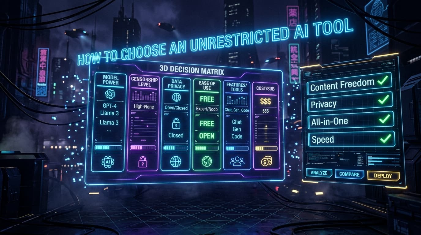 How to Choose an Unrestricted AI Tool (2026 Guide)