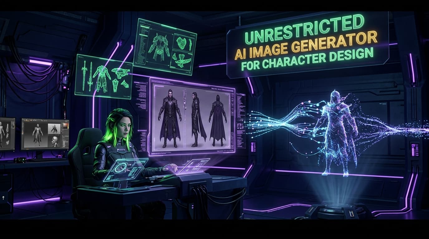 Unrestricted AI Image Generator for Character Design: The Complete Guide