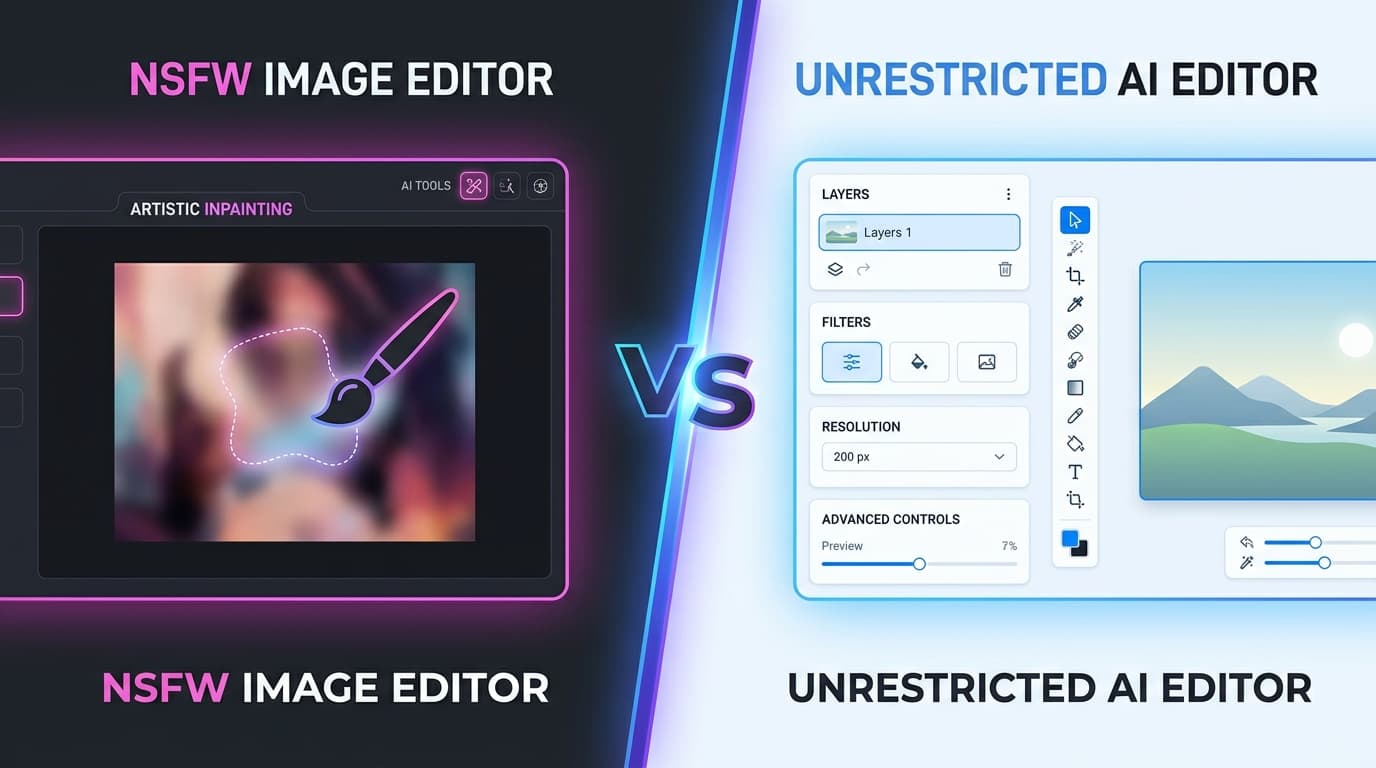 NSFW Image Editor vs Unrestricted AI Image Editor: What's the Real Difference?