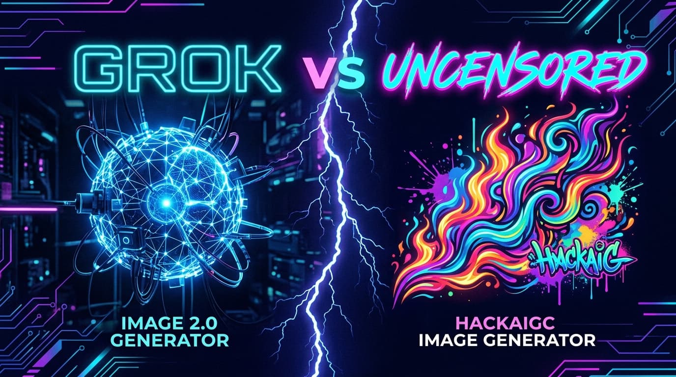 Grok Image 2.0 vs HackAIGC — Can xAI Finally Deliver Unfiltered Image Generation?