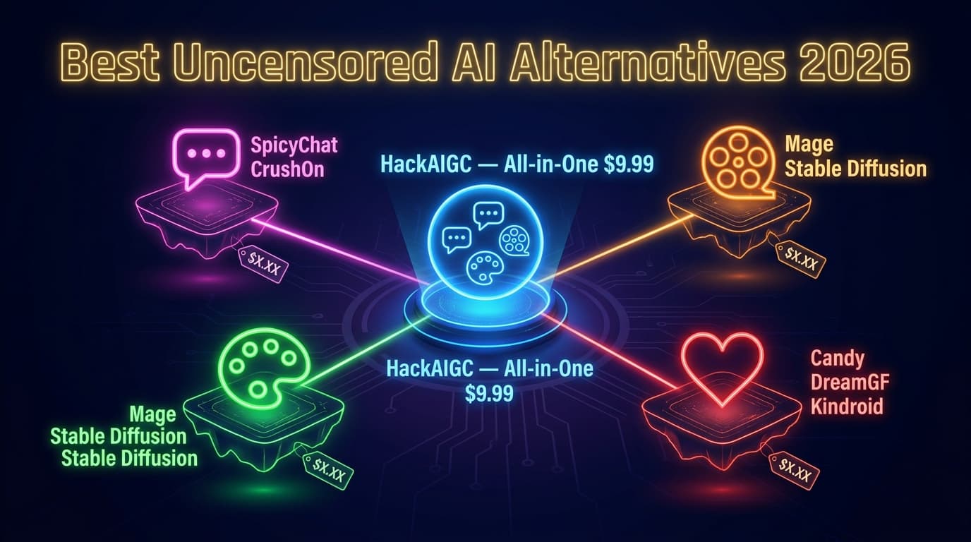 Best Uncensored AI Alternatives 2026: One Platform vs a Fragmented Market