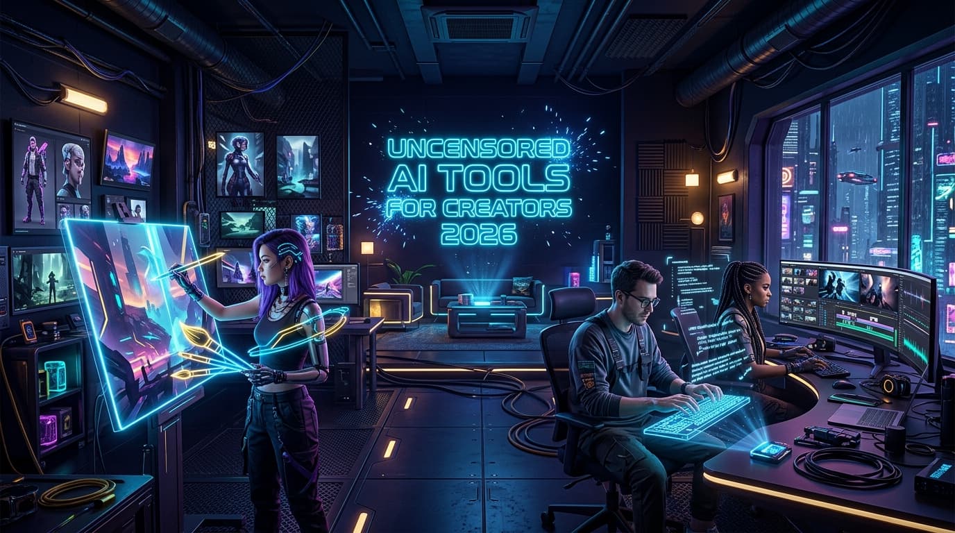 Uncensored AI Tools for Creators 2026 — Artists, Writers & Video Makers