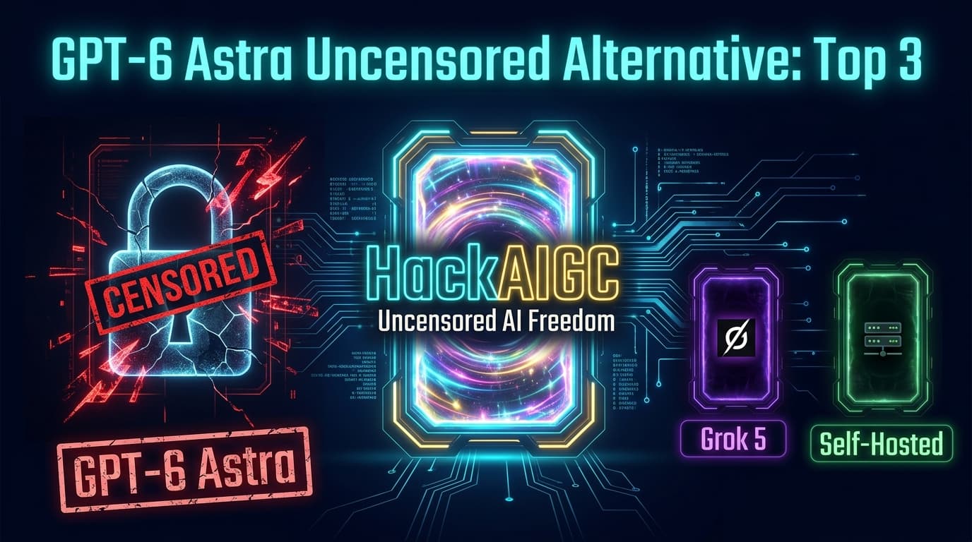 GPT-6 Astra Uncensored Alternative: Top 3 Best Options in 2026