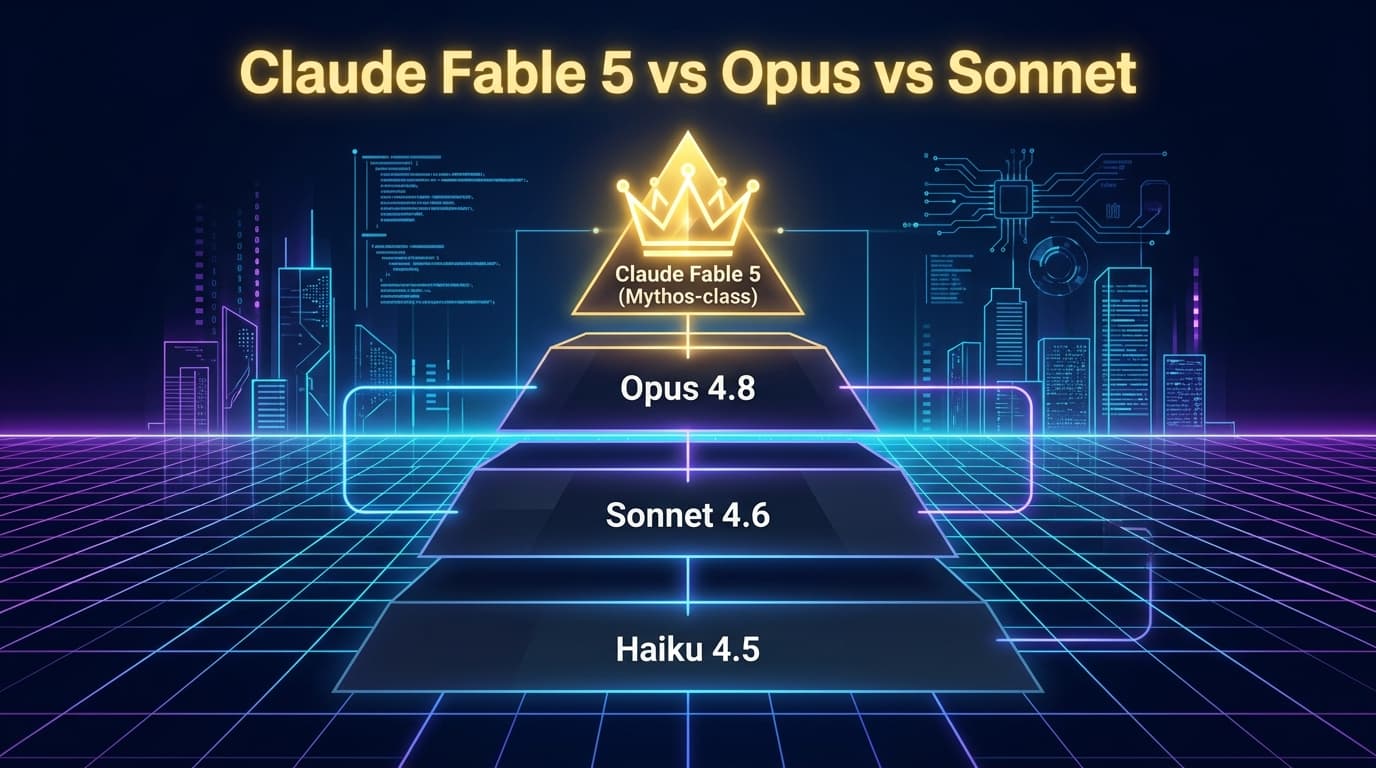 Claude Fable 5 vs Opus 4.8 vs Sonnet 4.6: Full Anthropic Model Tier Comparison 2026