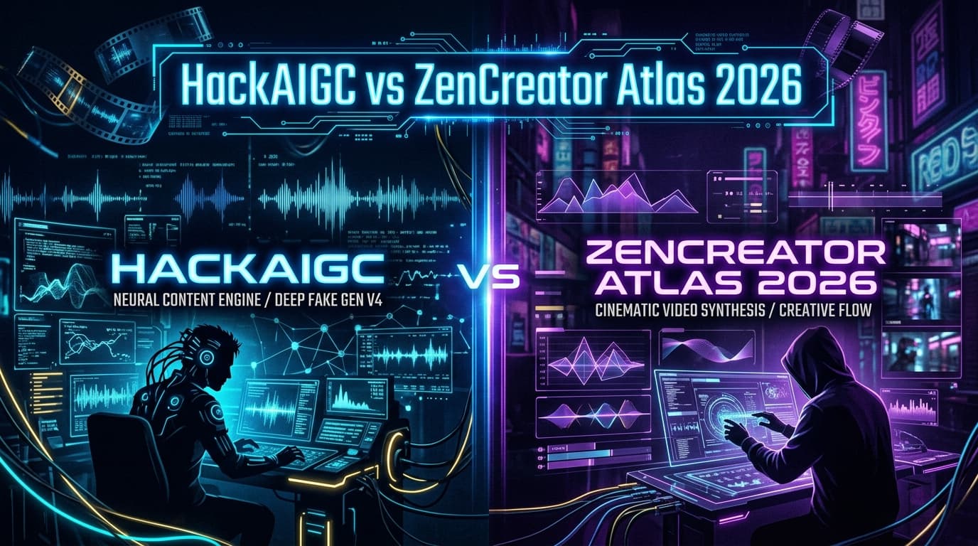 HackAIGC vs ZenCreator Atlas: Best Uncensored AI Video Generator in 2026