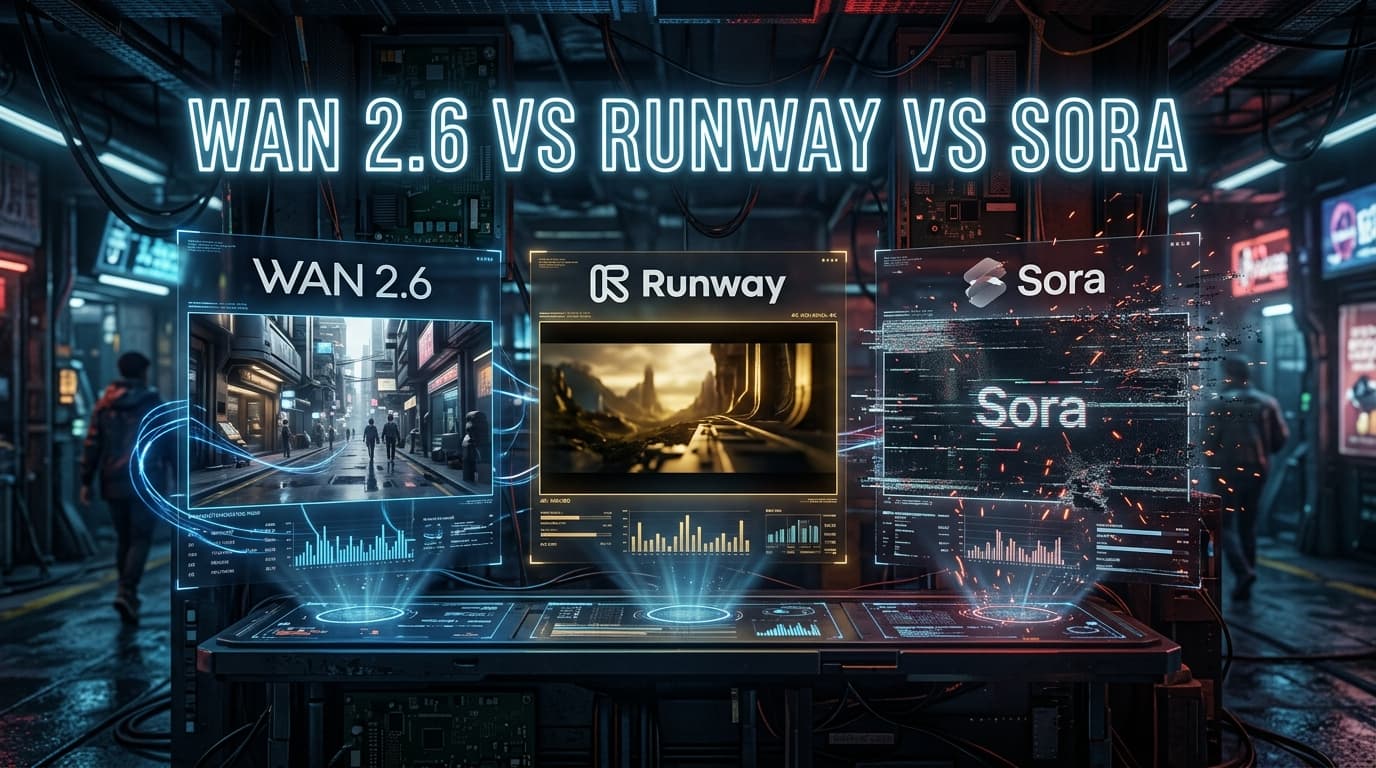 Wan 2.6 vs Runway vs Sora: AI Video Model Comparison 2026