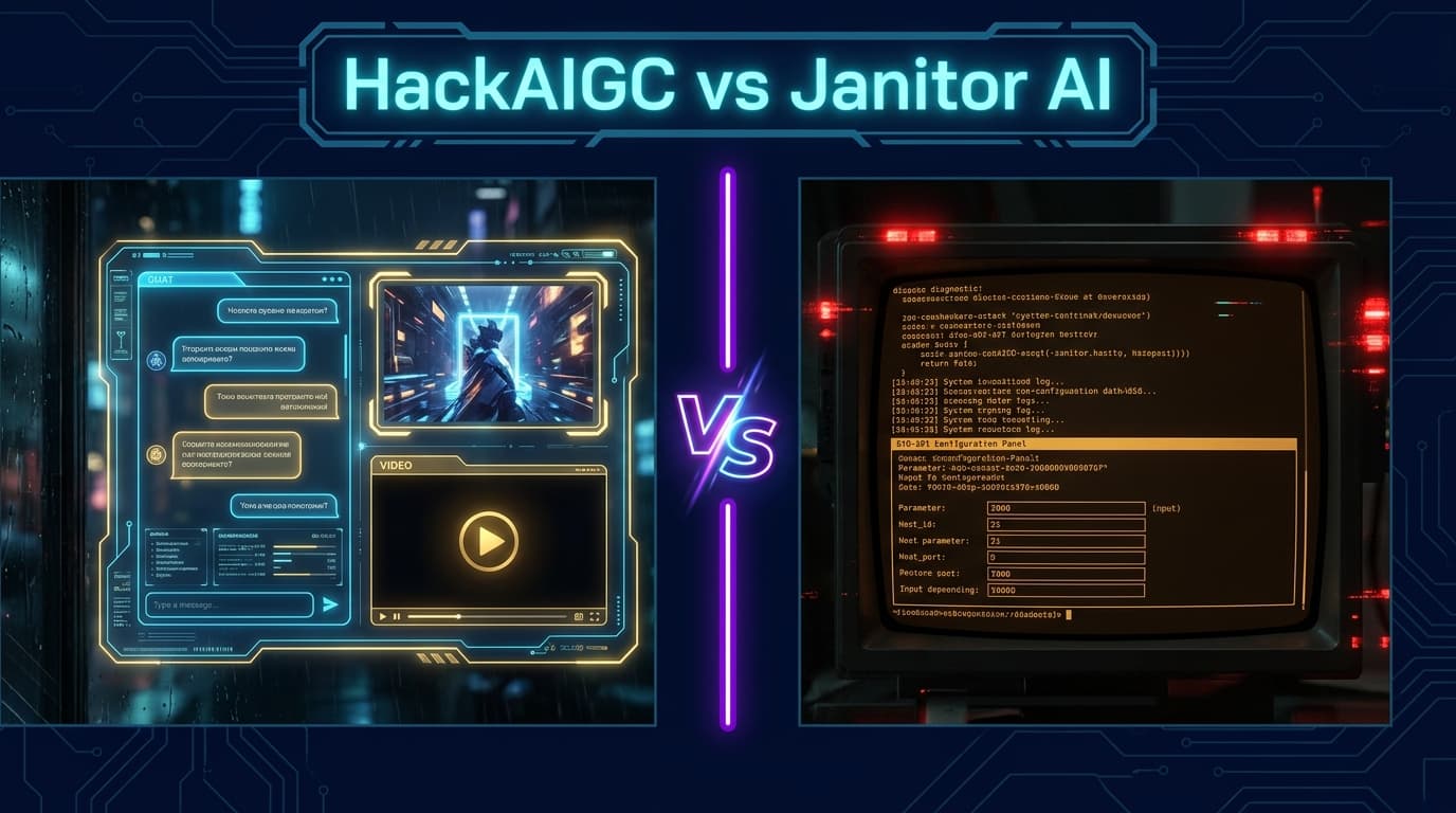 HackAIGC vs Janitor AI: Which Uncensored AI Chat Wins in 2026?