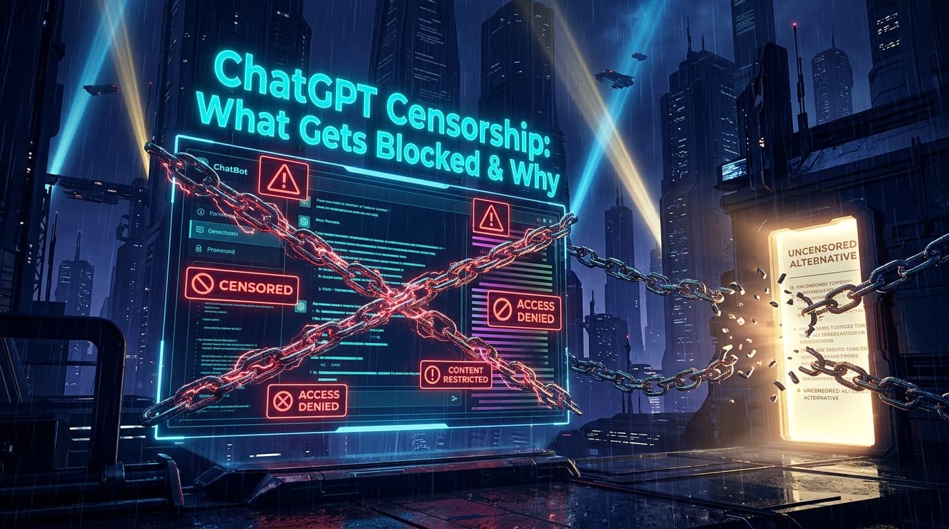 ChatGPT Censorship: What Gets Blocked & Why (and What to Use Instead)