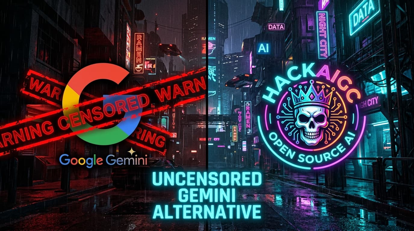 Uncensored Gemini Alternative: HackAIGC vs Gemini — No Google Censorship