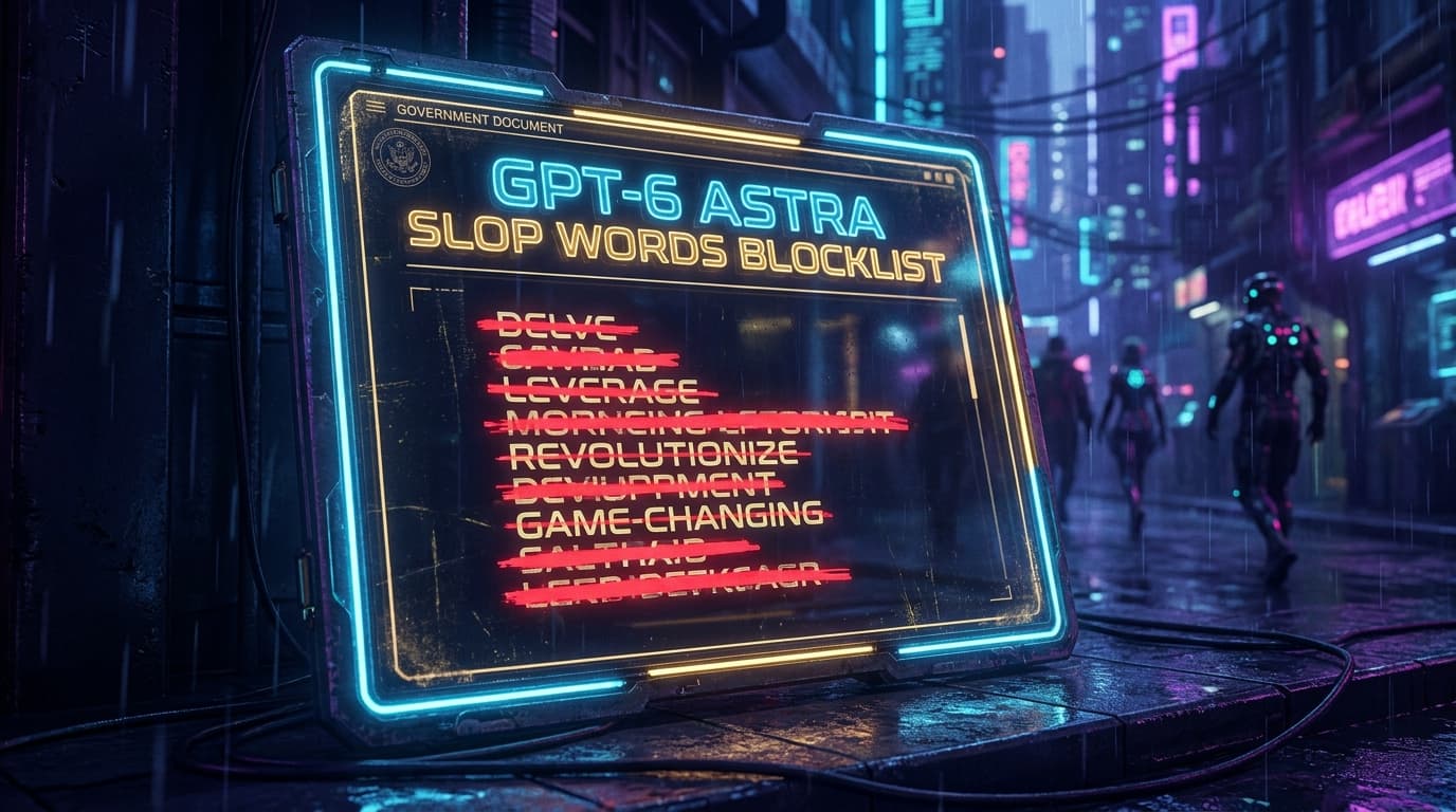 GPT-6 Astra Slop Words Blocklist: The Complete Guide & Full Word List 2026