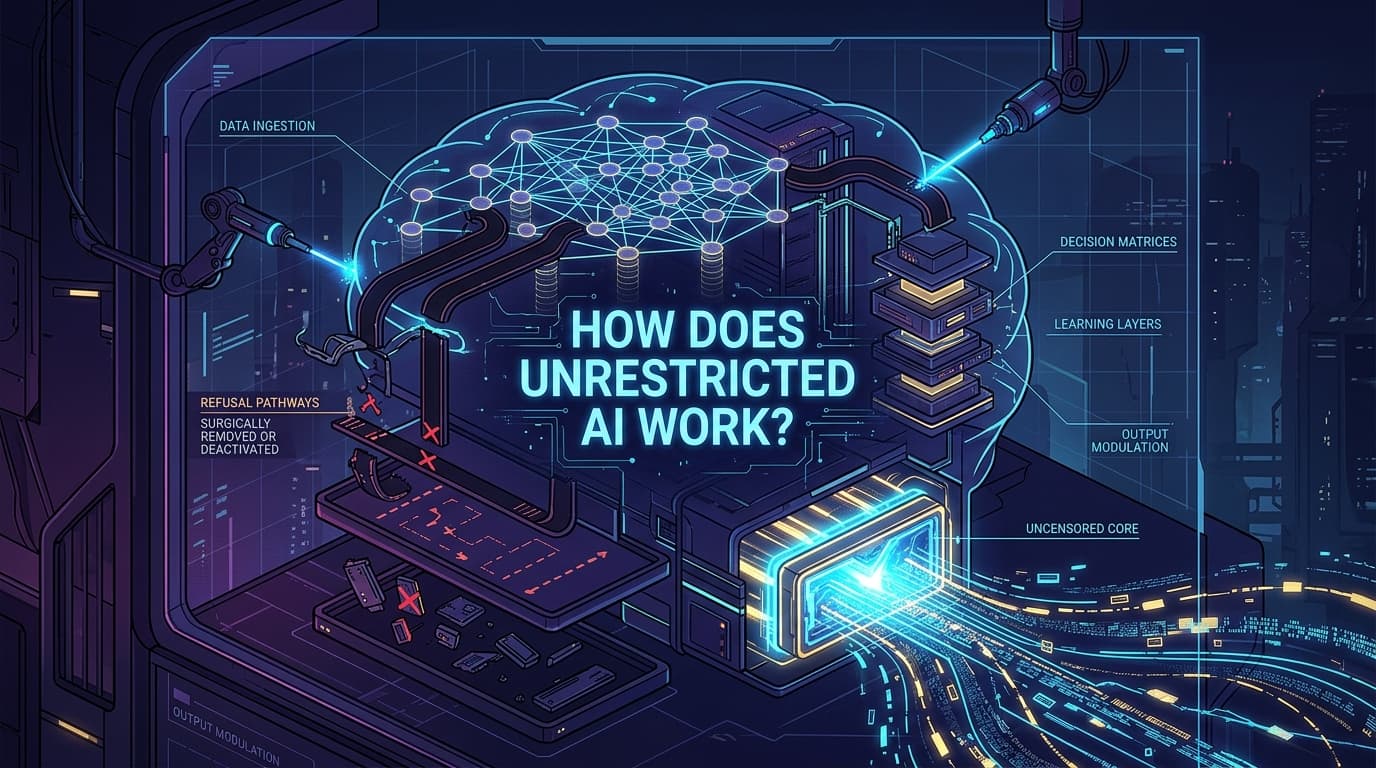 How Does Unrestricted AI Work? The Technical Reality Behind No-Filter AI