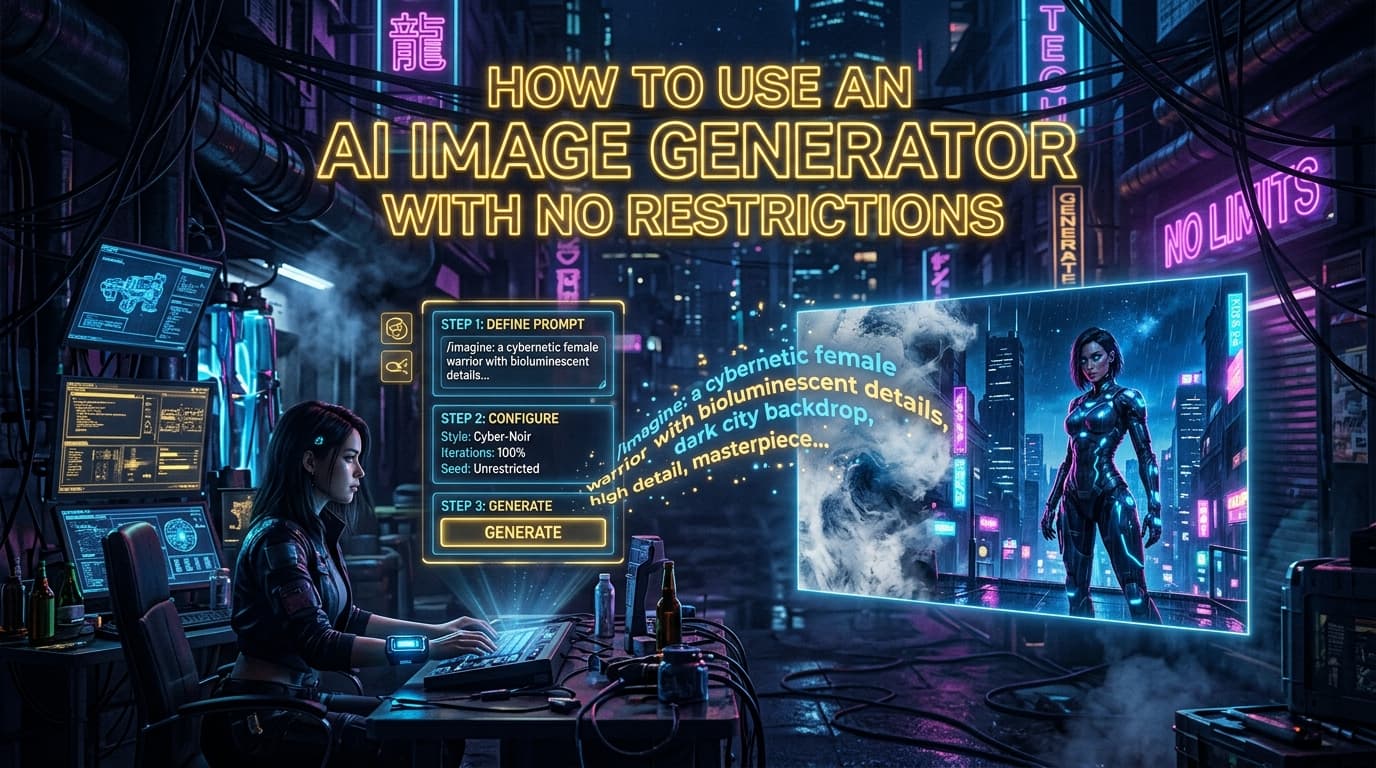 How to Use an AI Image Generator With No Restrictions: Step-by-Step Guide