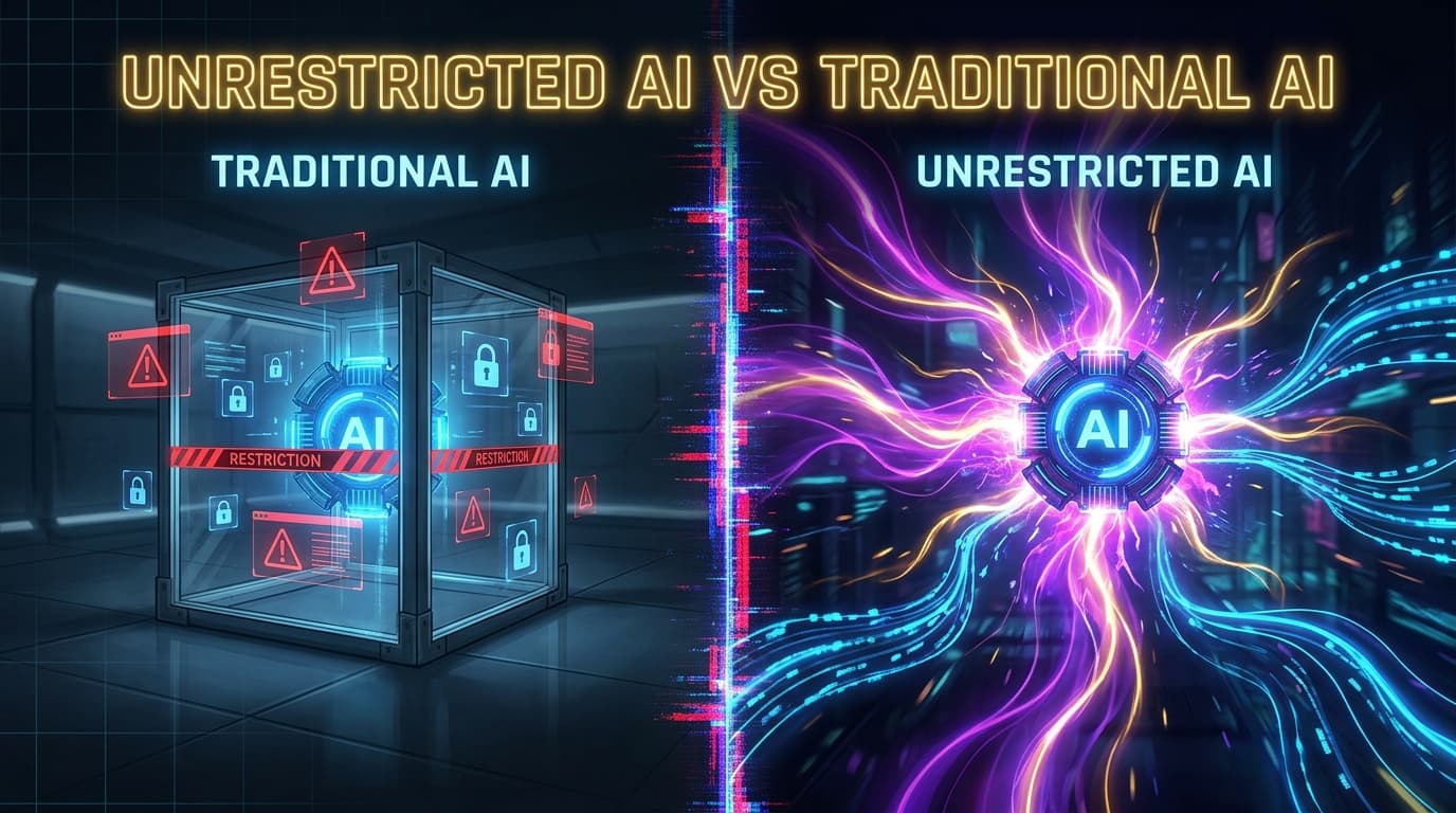 Unrestricted AI vs Traditional AI: What's the Difference?