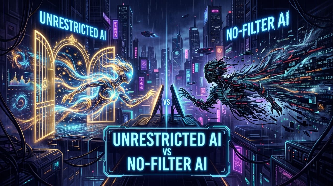 Unrestricted AI vs No-Filter AI: What's the Difference?