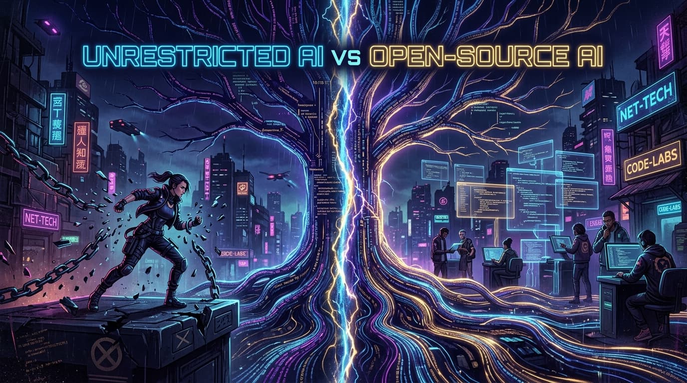 Unrestricted AI vs Open-Source AI: A Practical Comparison