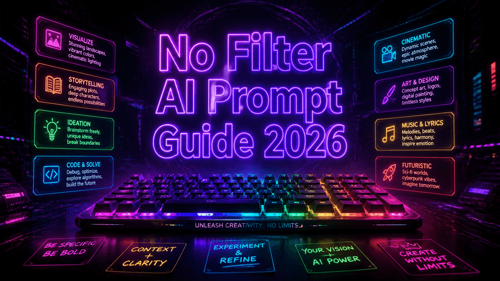 No Filter AI Prompt Guide: Write Prompts That Work on Unfiltered Platforms