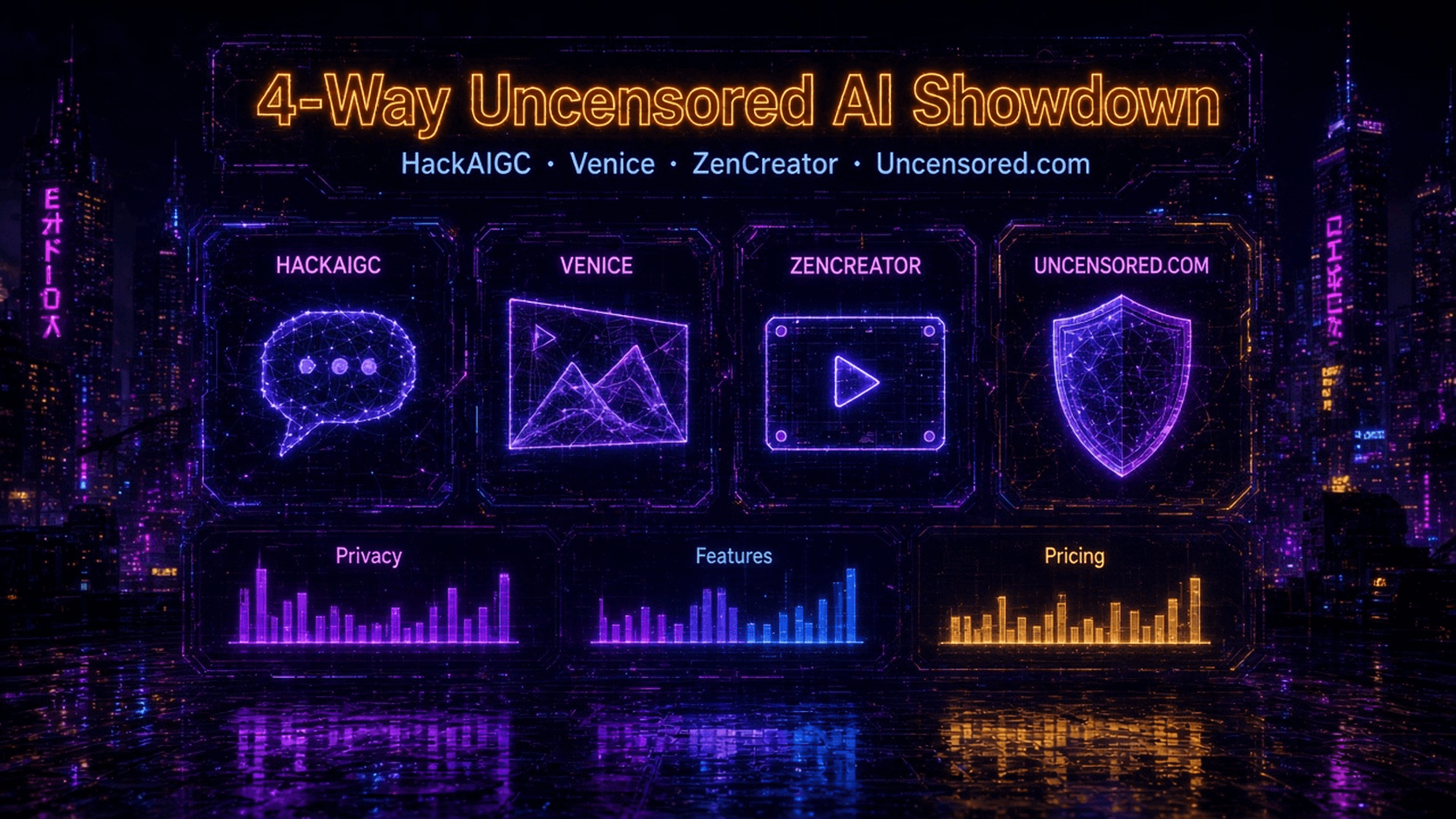 HackAIGC vs Venice vs ZenCreator vs Uncensored.com: Which Fits Adult Creators?